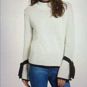 BP. Ivory Tie Sleeve Sweater